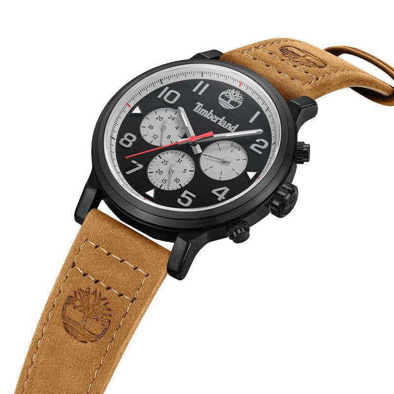 Timberland Pancher Multifunction Leather Strap Watch