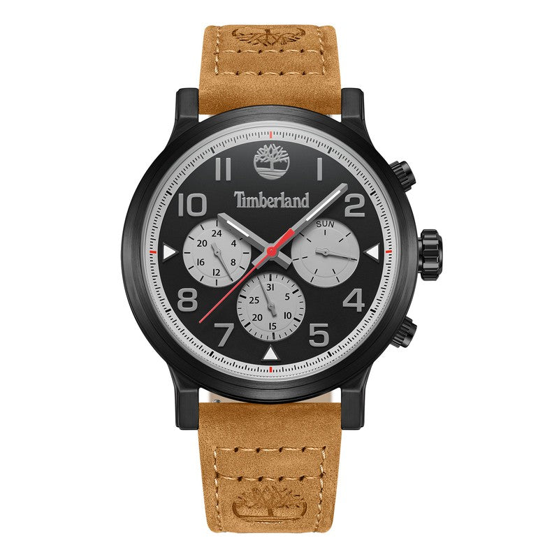 Timberland Pancher Multifunction Leather Strap Watch