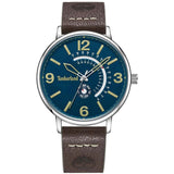 Timberland Saunderstown 3 Hands-Day Date Leather Strap Watch