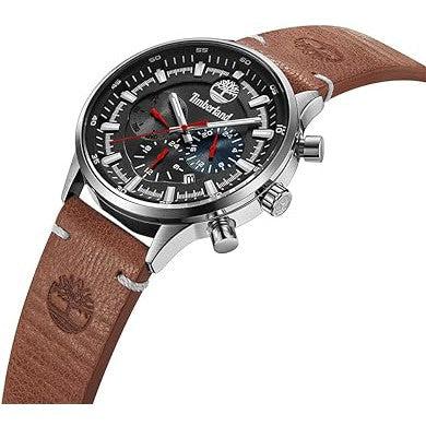 Timberland Sport Multifunction Brown Leather Strap Watch