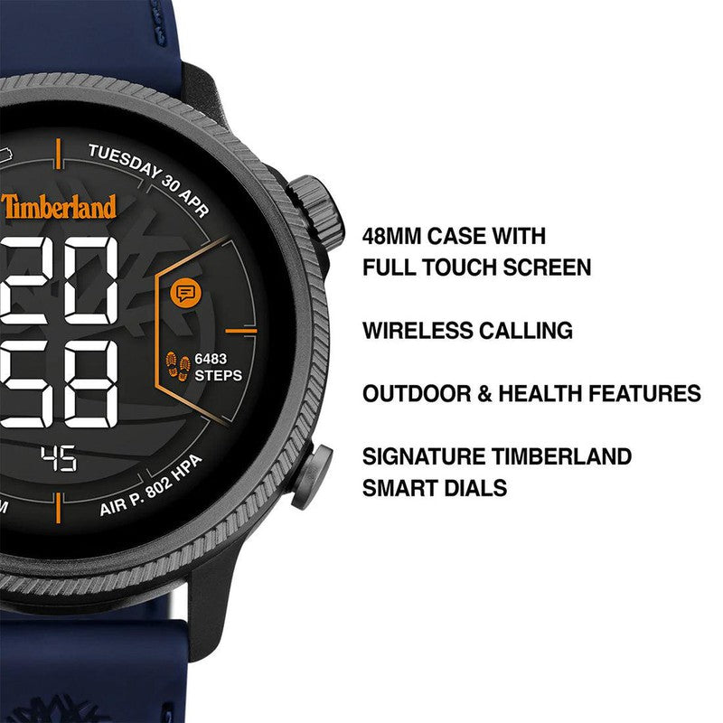 Timberland Trail Force Blue Silicone Strap Smart Watch