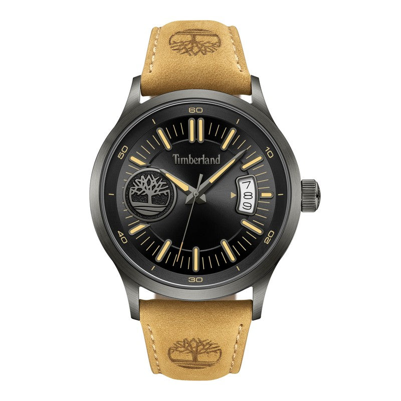 Timberland Trumbull Tan Leather Strap Watch