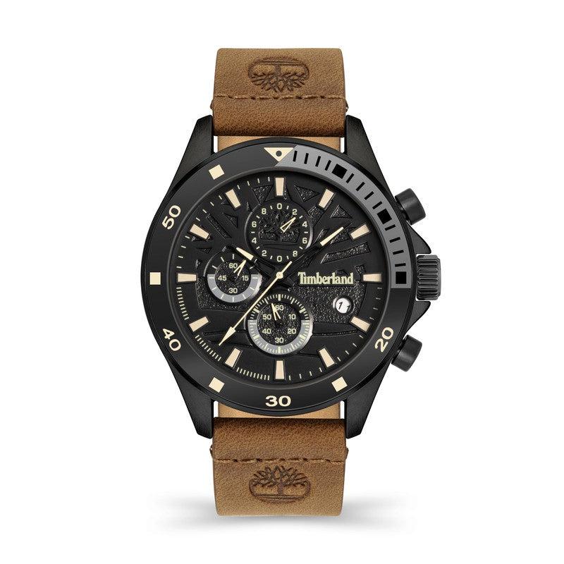 Timberland Wakeda Multifunction Brown Leather Strap