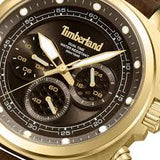 Timberland Williston Multifunction Gold Leather Strap Watch