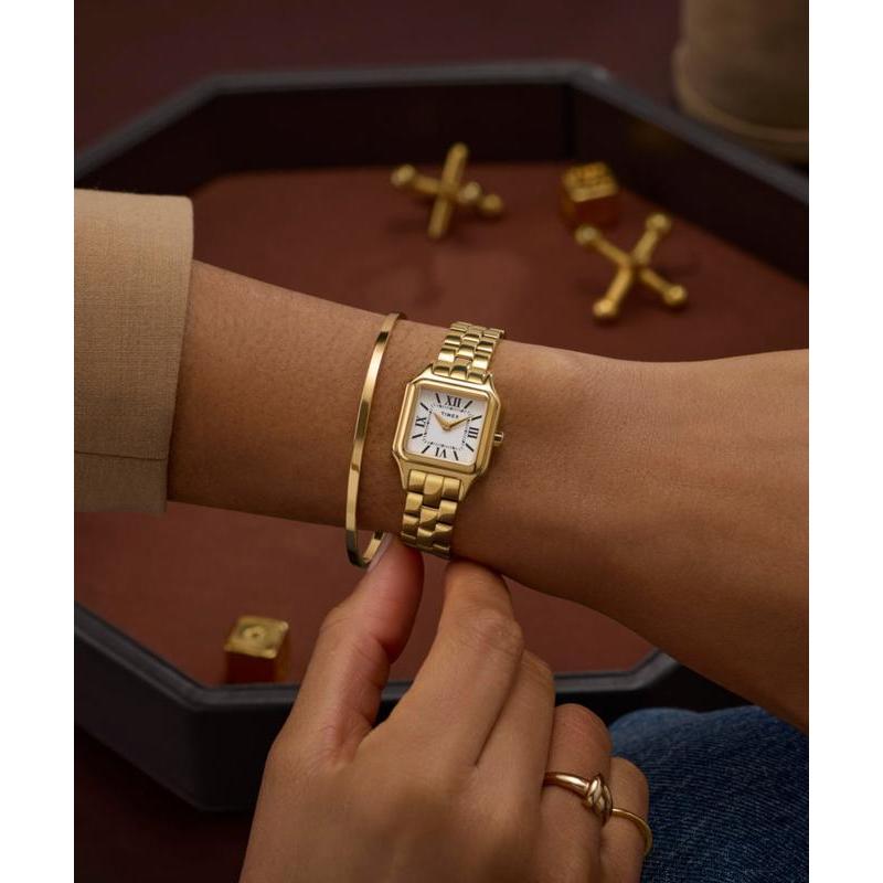 Timex Addison Stainless Steel Watch – Gold-Tone Elegance