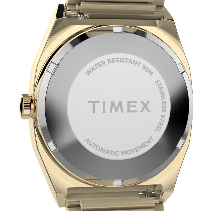 Timex Automatic 1983 E Line Reissue Gold-Tone Expansion Band Watch