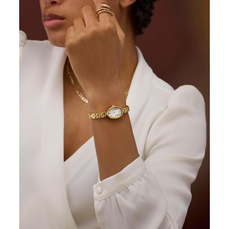 Timex Cavatina Stainless Steel Bracelet Watch White Gold-Tone