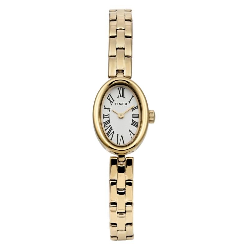 Timex Cavatina Stainless Steel Bracelet Watch White Gold-Tone