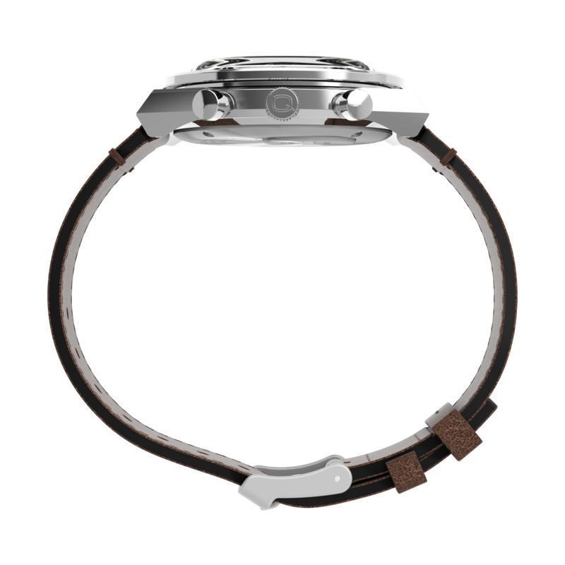Timex Chronograph Leather Strap Watch