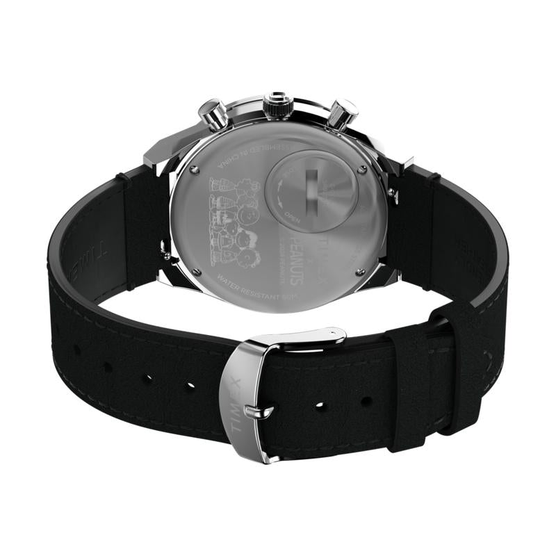 Timex Chronograph Peanuts Snoopy Leather Strap Watch