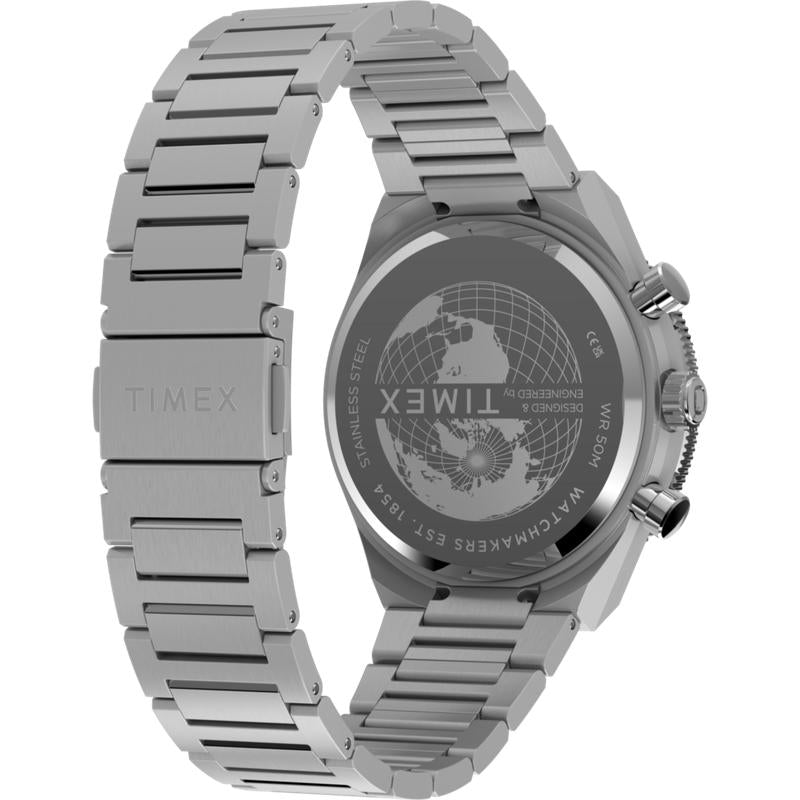 Timex Continental Chronograph Stainless Steel Bracelet Watch