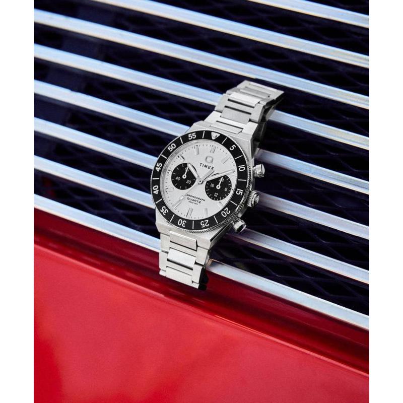 Timex Continental Chronograph Stainless Steel Bracelet Watch