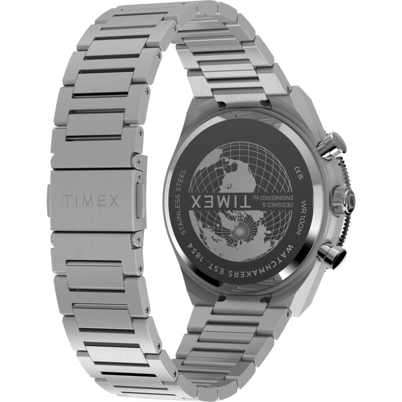 Timex Continental Chronograph Stainless Steel Bracelet Watch