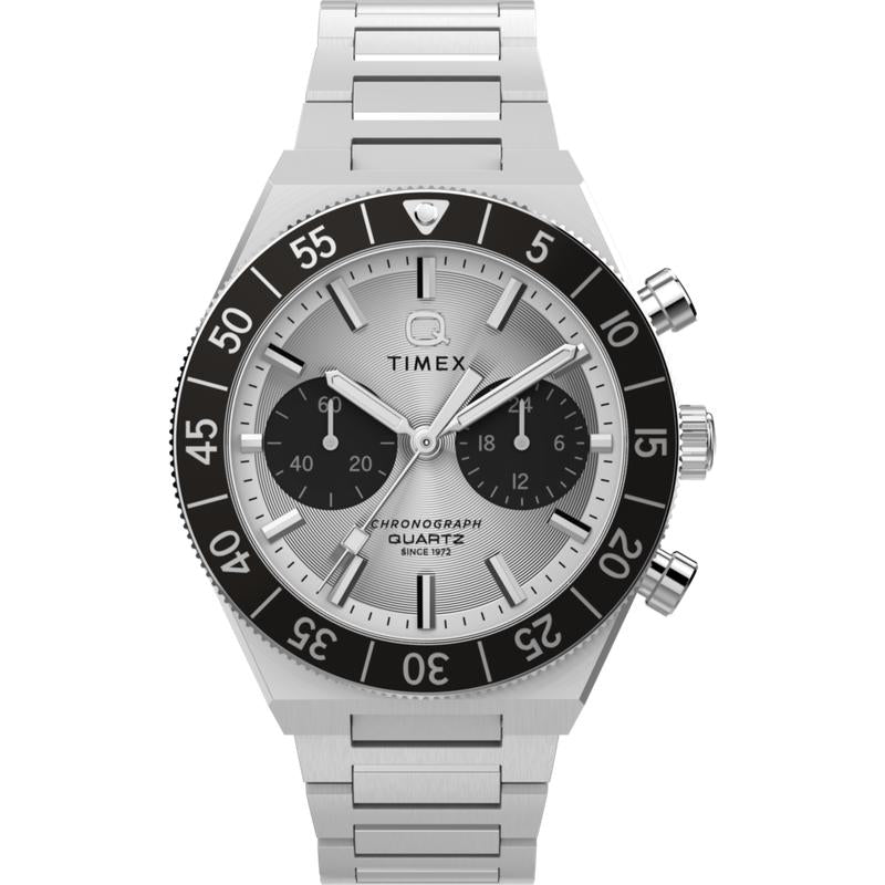 Timex Continental Chronograph Stainless Steel Bracelet Watch
