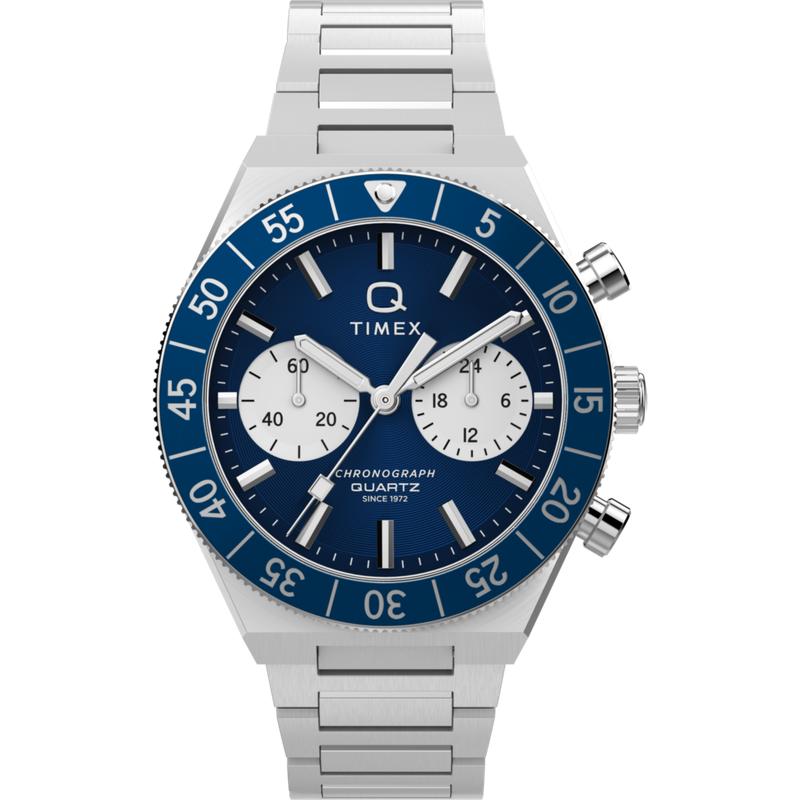 Timex Continental Chronograph Stainless Steel Bracelet Watch