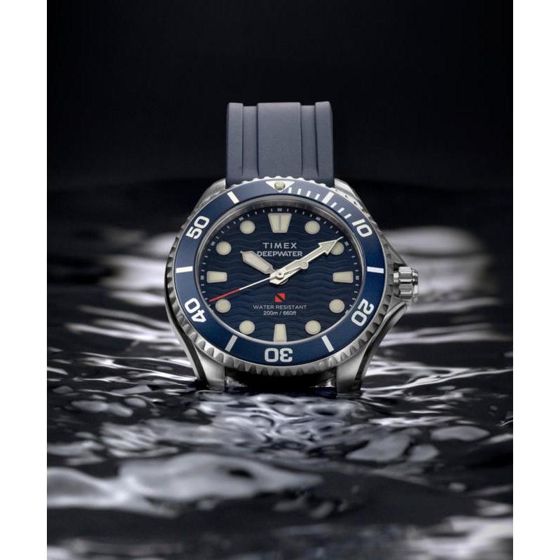 Timex Deepwater Meridian 200 HNBR Rubber Strap Dive Watch
