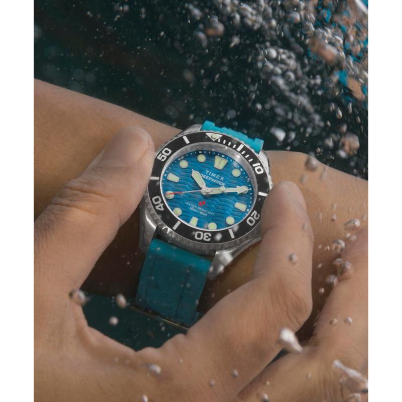 Timex Deepwater Meridian 200 HNBR Rubber Strap Watch