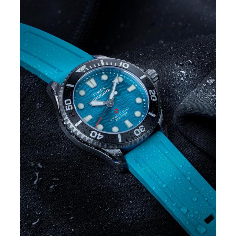 Timex Deepwater Meridian 200 HNBR Rubber Strap Watch