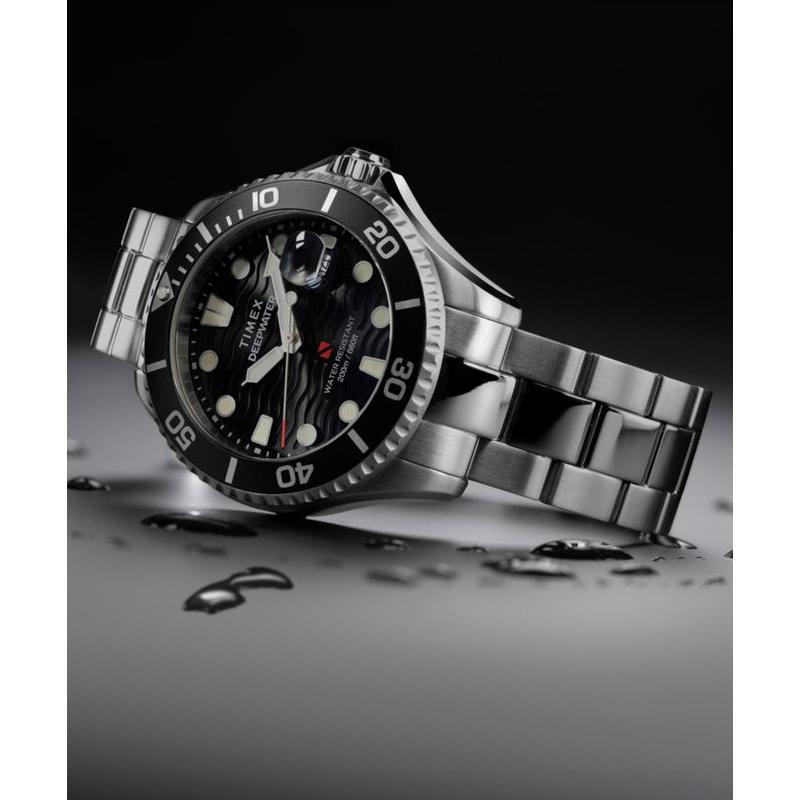 Timex Deepwater Meridian 200 Stainless Steel Dive Watch