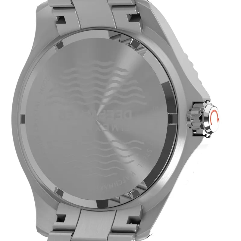 Timex Deepwater Meridian Quartz Blue Dial Steel Strap Men's Watch