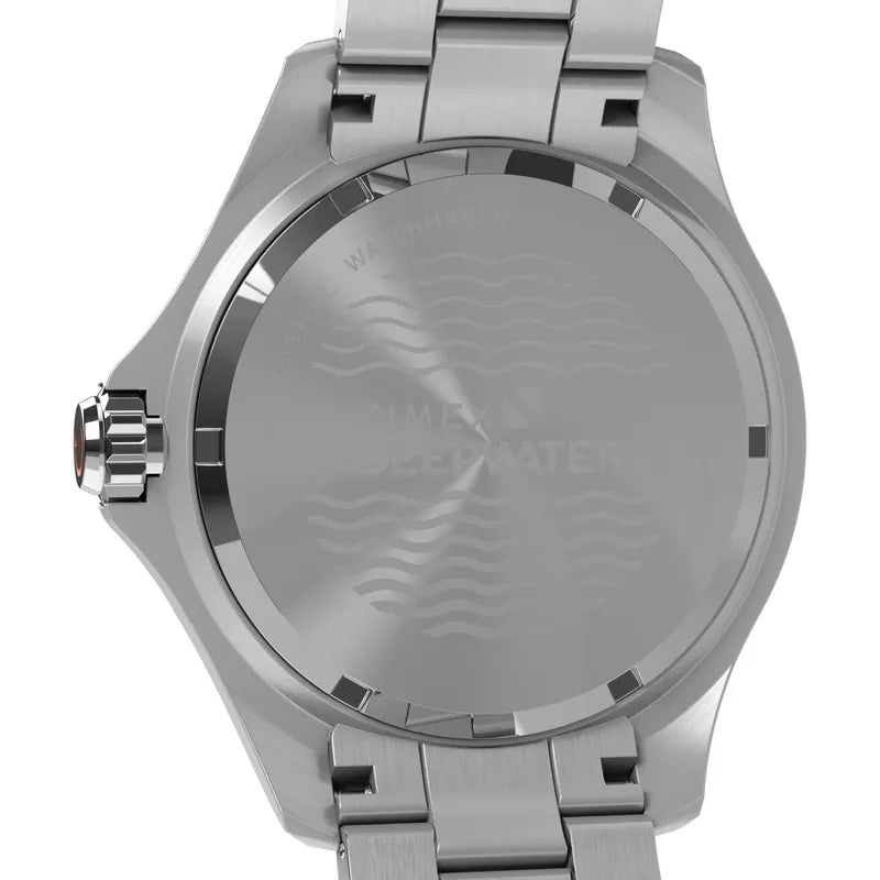 Timex Deepwater Meridian Quartz Blue Dial Steel Strap Men's Watch