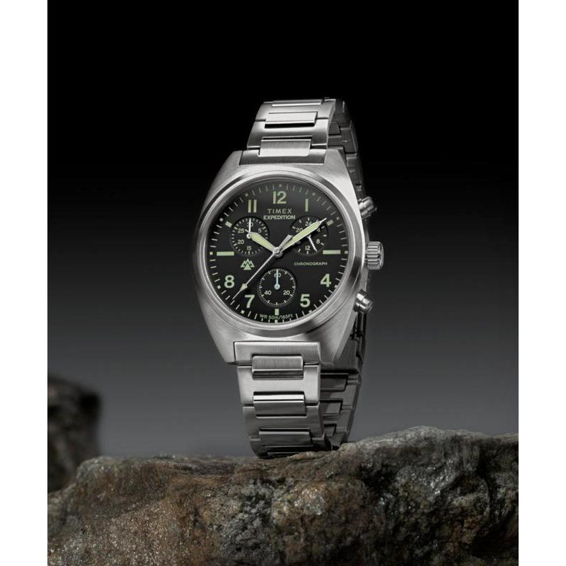 Timex Expedition Capstone Chronograph Stainless Steel Bracelet Watch