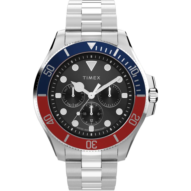 Timex Harborside Coast Multifunction Stainless Steel Bracelet Watch