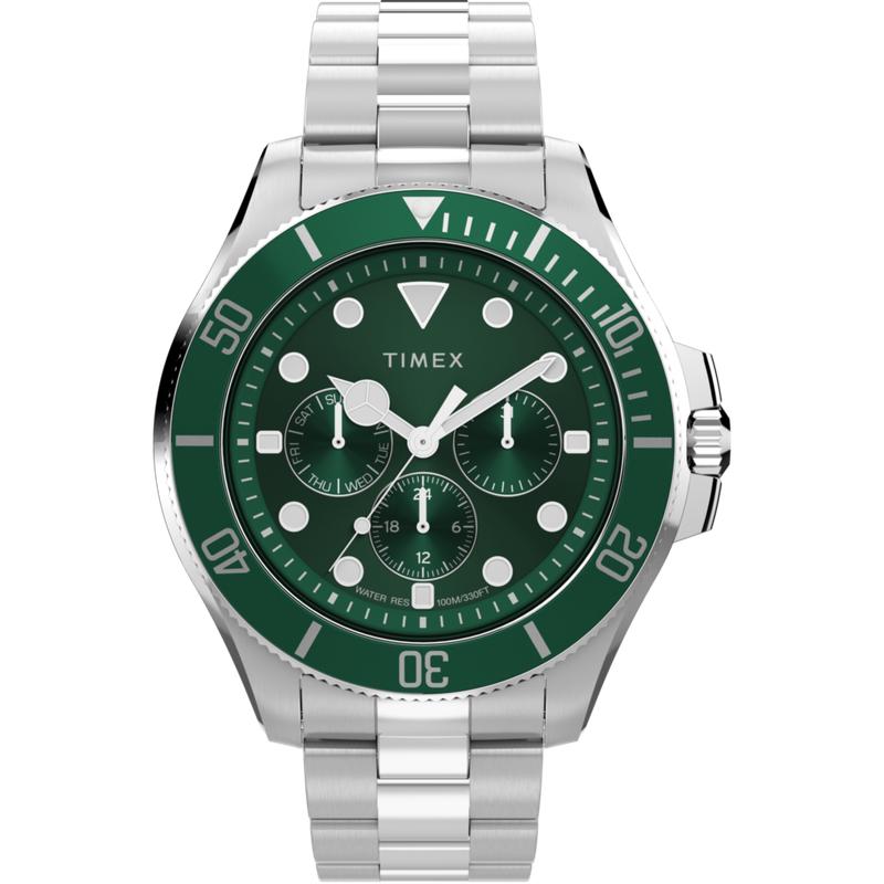 Timex Harborside Coast Multifunction Stainless Steel Bracelet Watch