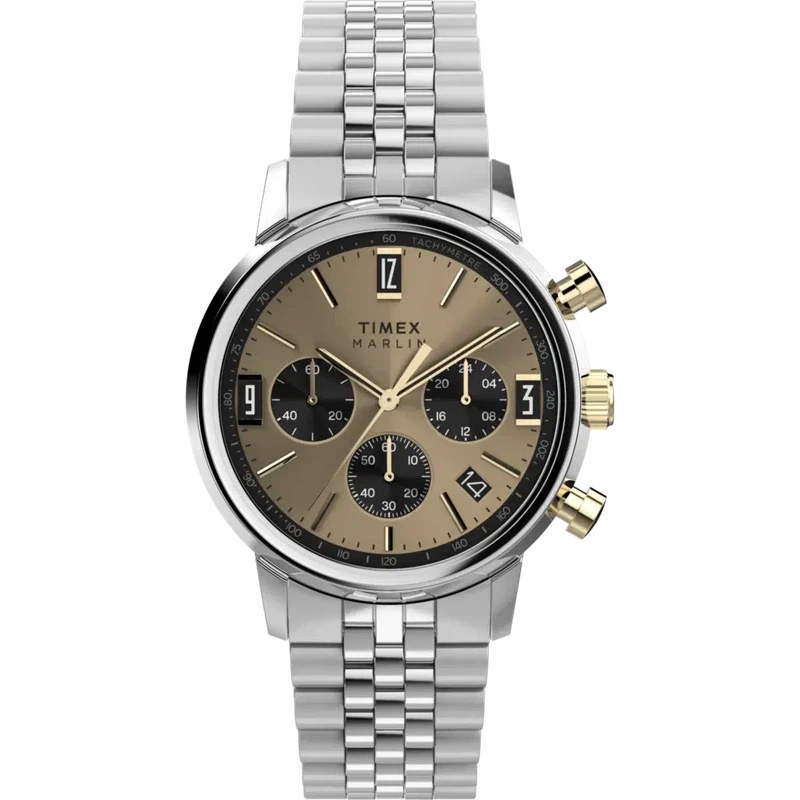 Timex Marlin Chronograph Tachymeter 40mm Stainless Steel Bracelet Watch