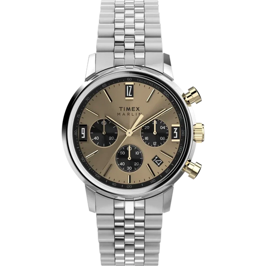 Timex Marlin Chronograph Tachymeter 40mm Stainless Steel Bracelet Watch