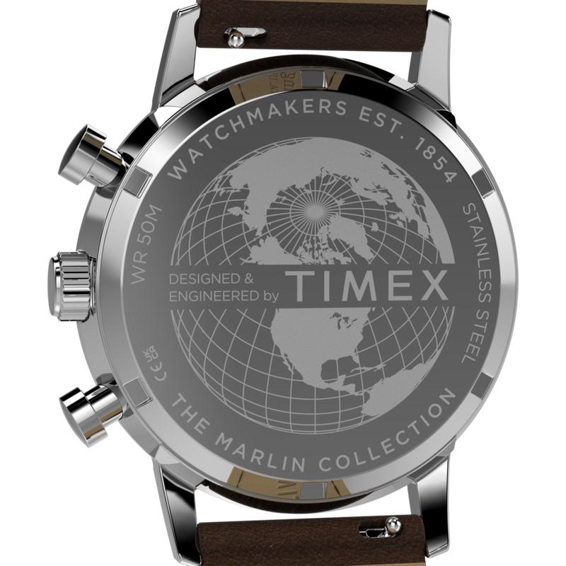 Timex Marlin Chronograph Tachymeter Leather Watch