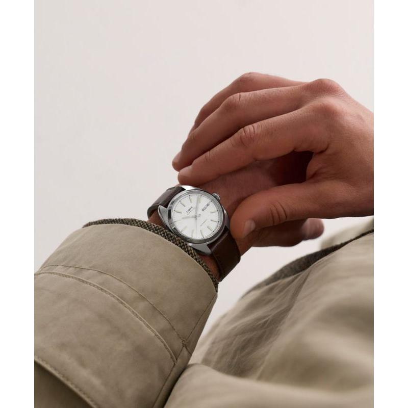 Timex Marlin Draper Automatic Leather Strap Vintage Watch