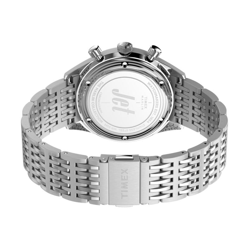 Timex Marlin Jet Quartz Chronograph Stainless Steel Watch
