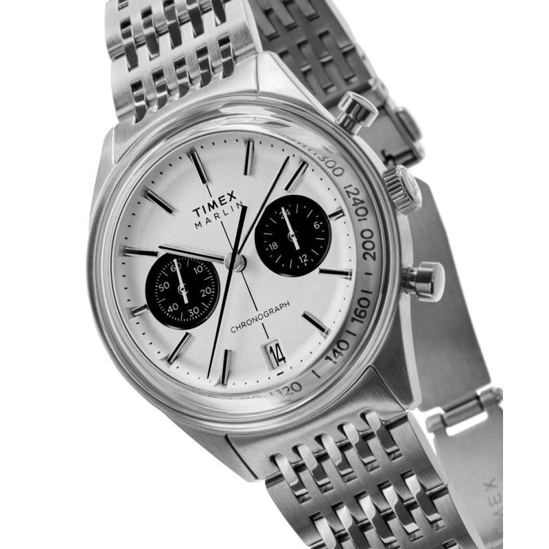Timex Marlin Jet Quartz Chronograph Stainless Steel Watch