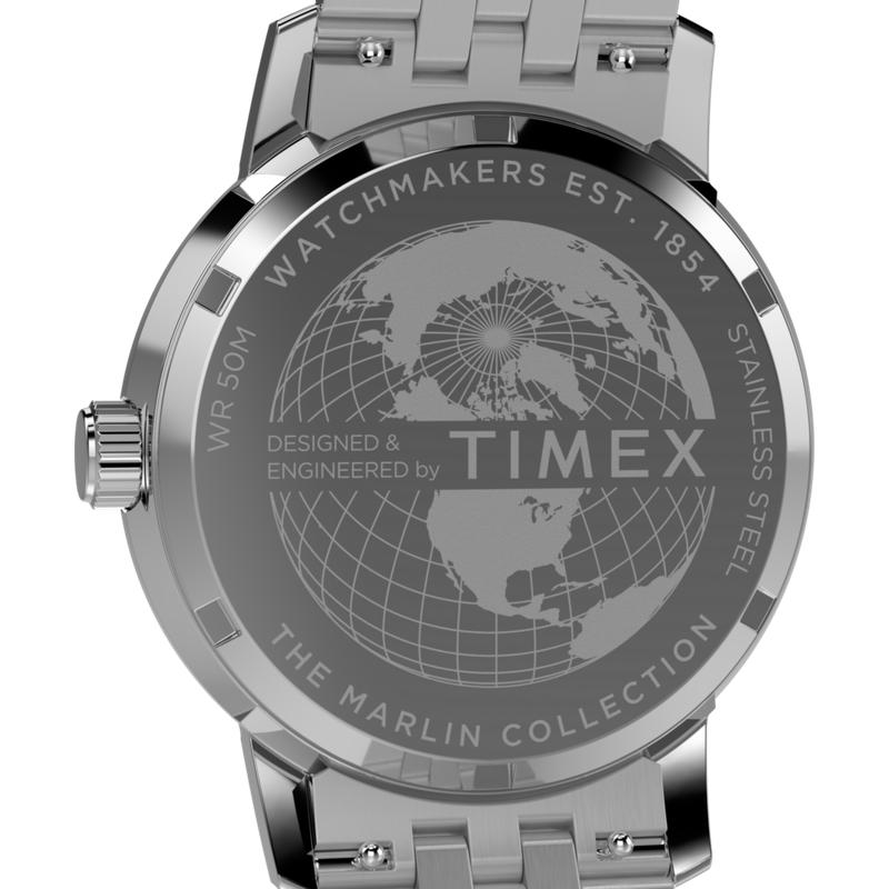 Timex Marlin Quartz GMT Stainless Steel Bracelet Watch