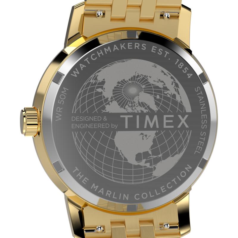 Timex Marlin Quartz GMT Stainless Steel Dual-Time Watch