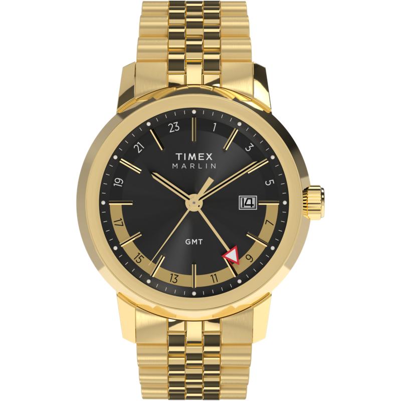 Timex Marlin Quartz GMT Stainless Steel Dual-Time Watch