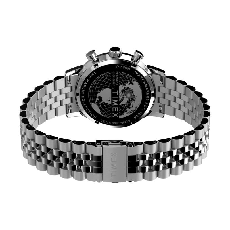 Timex Marlin Stainless Steel Chronograph Tachymeter Watch