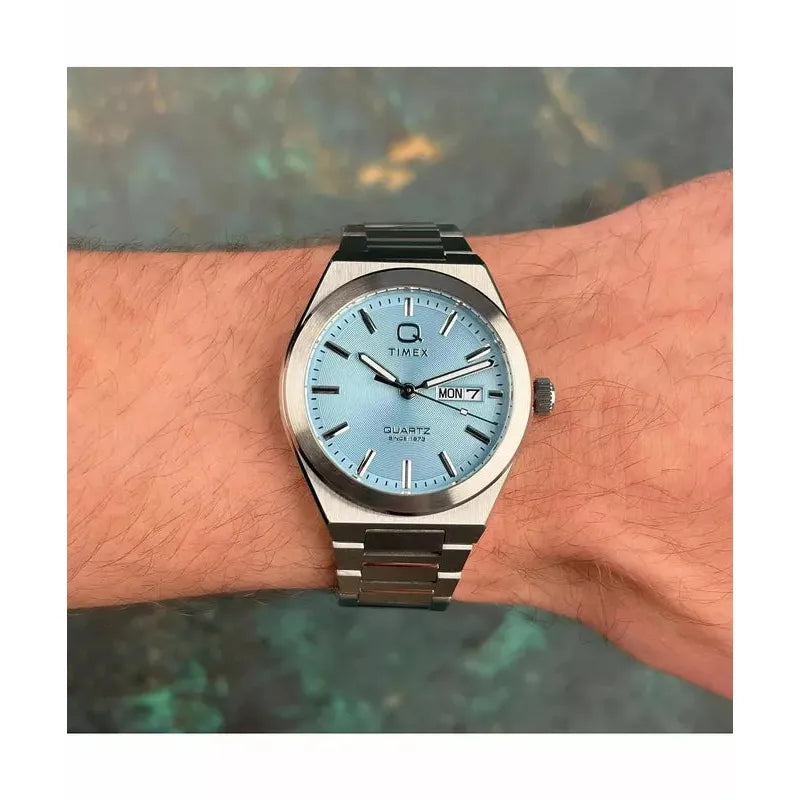 Timex Q Continental Blue Dial Watch