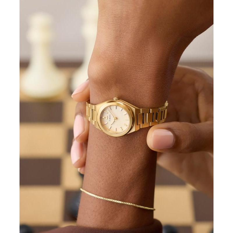 Timex Q Continental Mini Stainless Steel Bracelet Watch