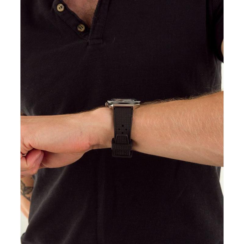 Timex Q Reissue Men's Black Rubber Strap Watch
