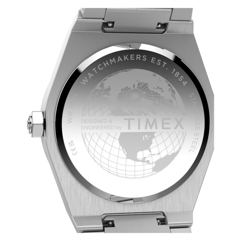 Timex Q Timex Marbella Stainless Steel Bracelet Watch Blue Dial