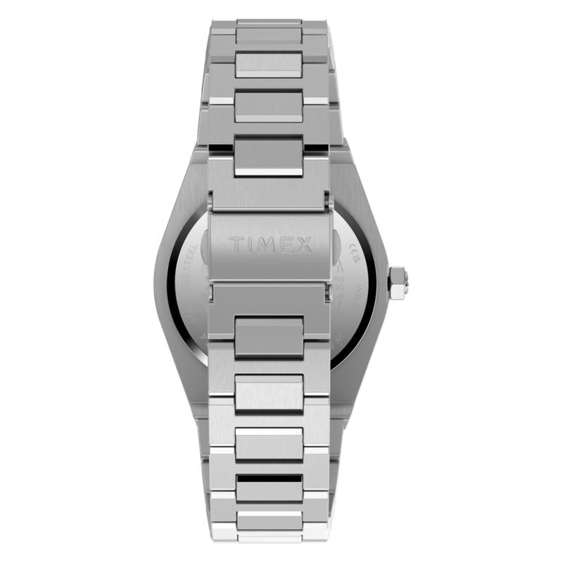 Timex Q Timex Marbella Stainless Steel Bracelet Watch Blue Dial