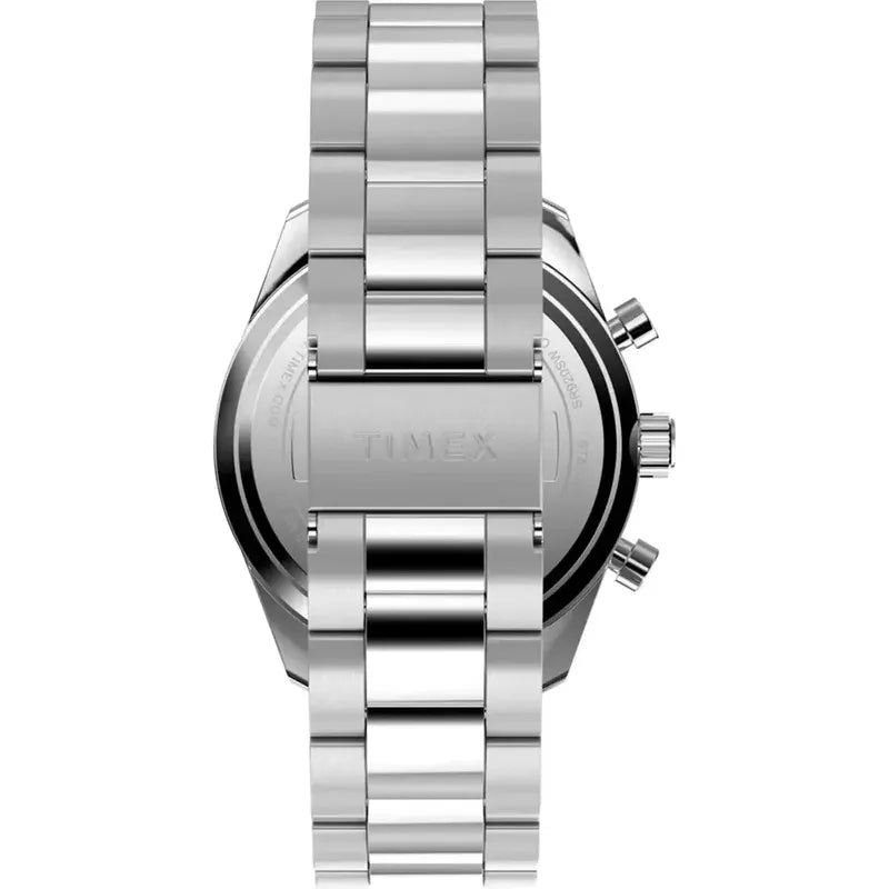 Timex Ridgefield Chronograph Stainless Steel Bracelet Black Dial Watch