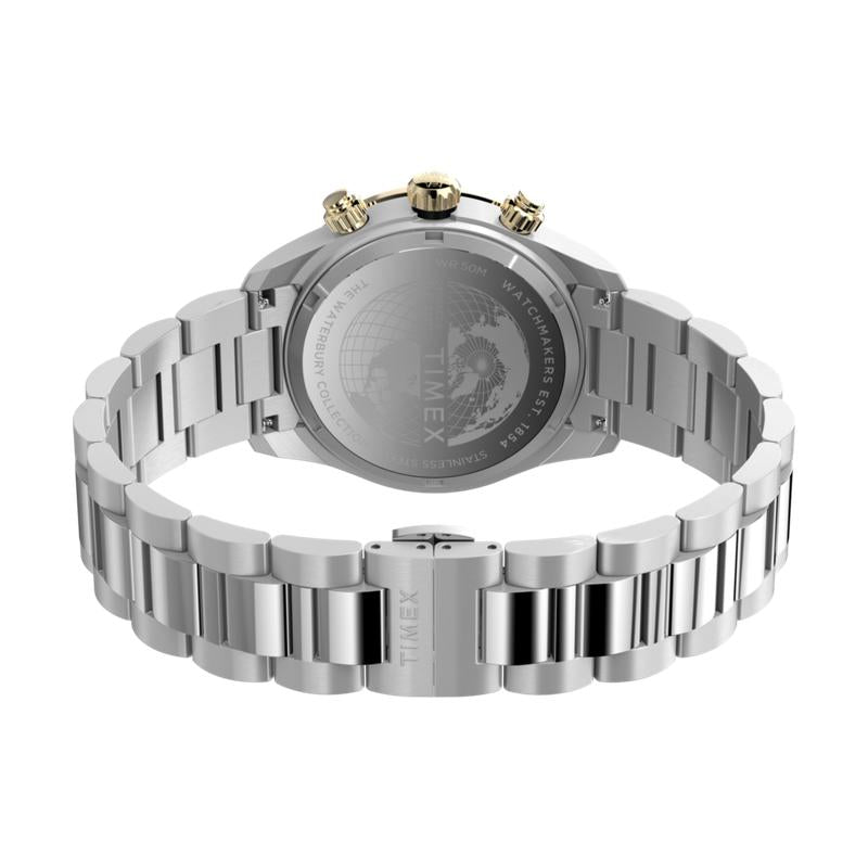 Timex Waterbury Heritage Chronograph Stainless Steel Bracelet Watch