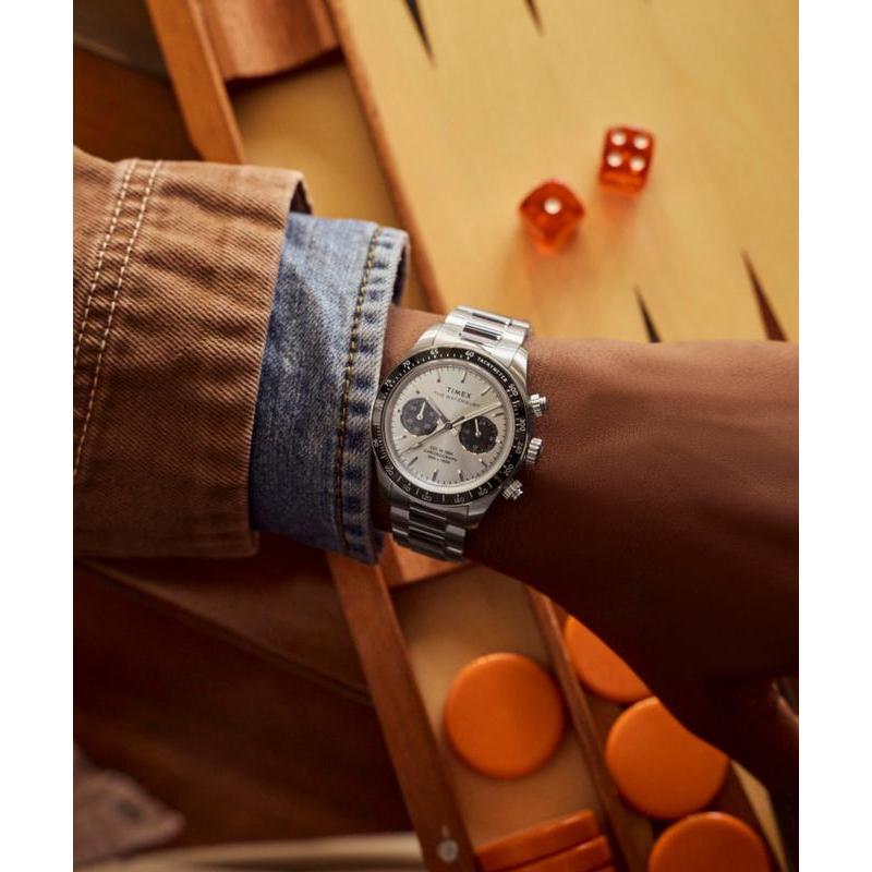 Timex Waterbury Heritage Chronograph Stainless Steel Watch