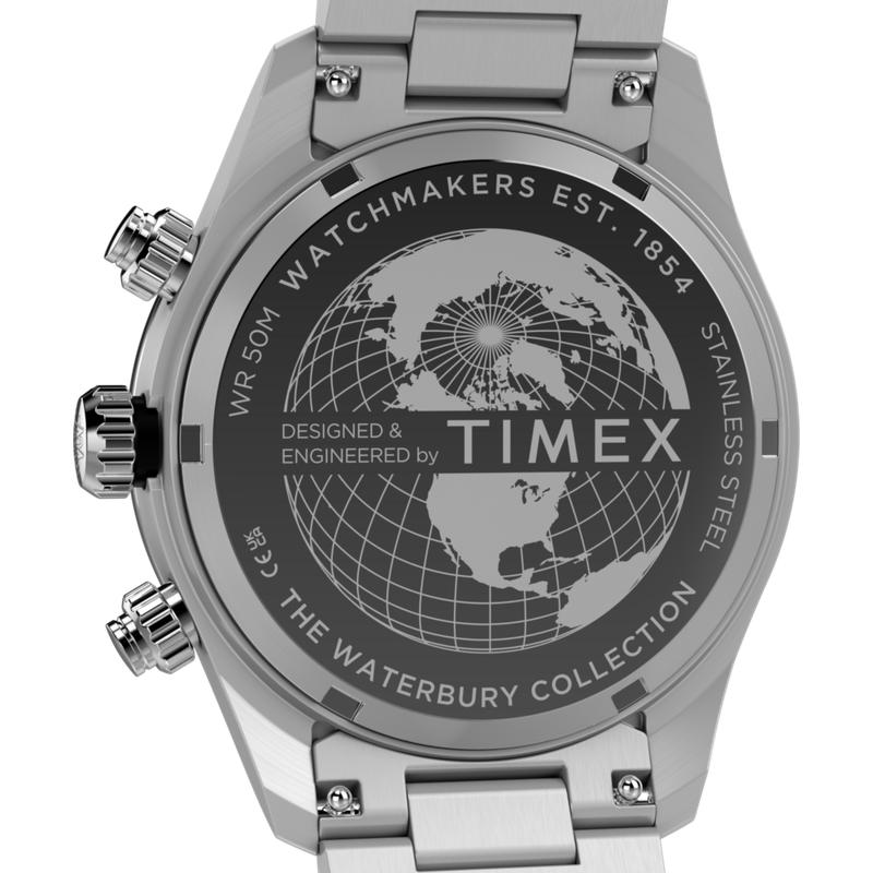 Timex Waterbury Heritage Chronograph Stainless Steel Watch
