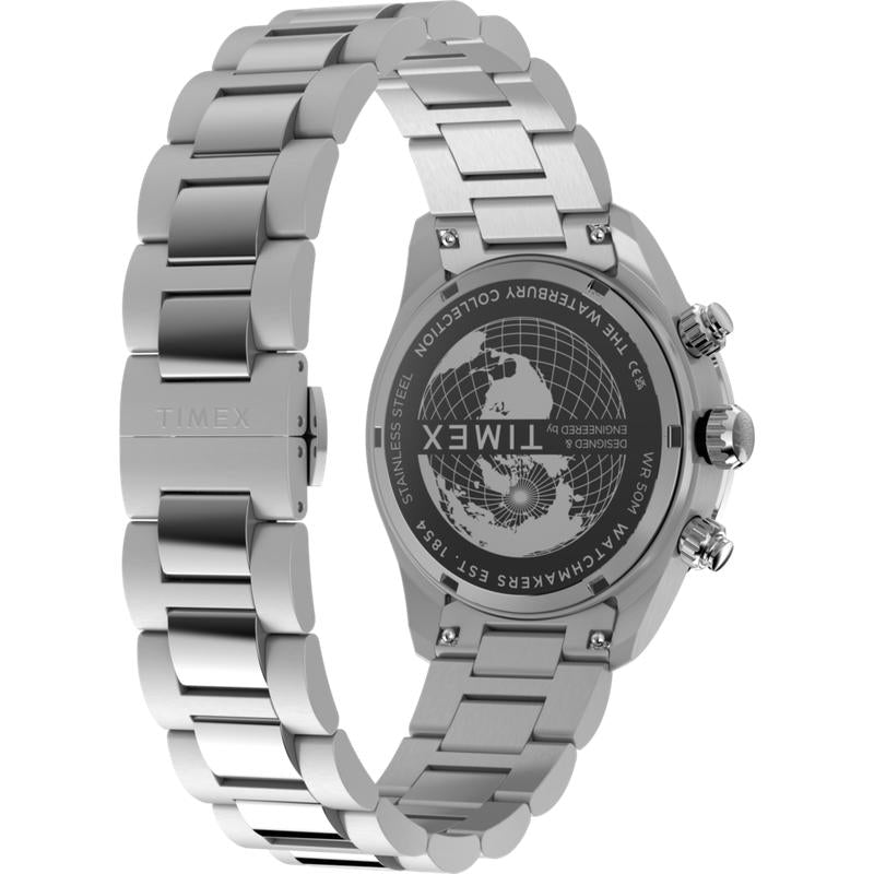 Timex Waterbury Heritage Chronograph Stainless Steel Watch
