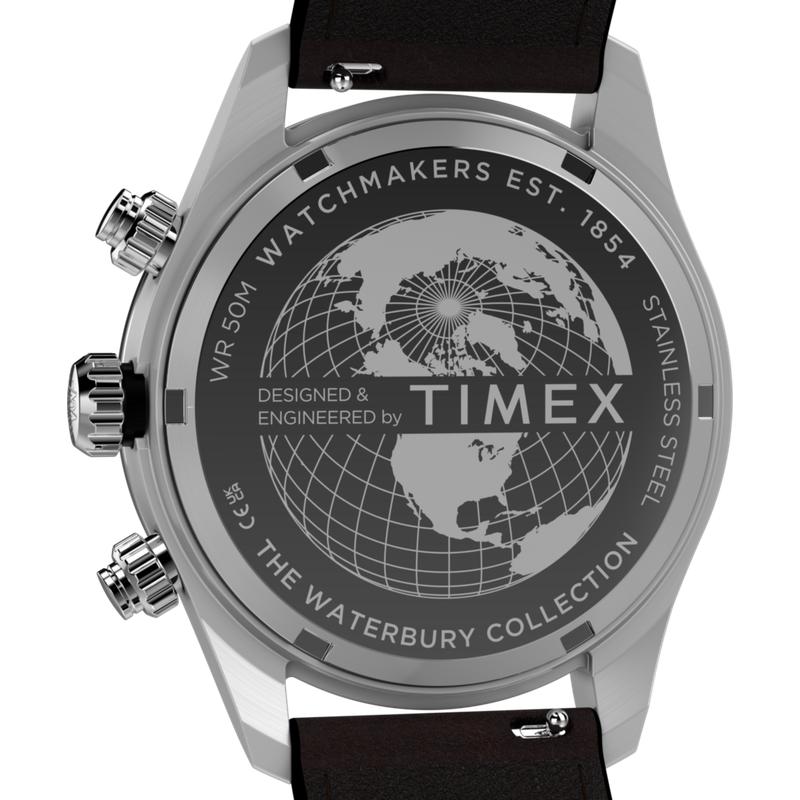 Timex Waterbury Heritage Men's Chronograph Leather Watch