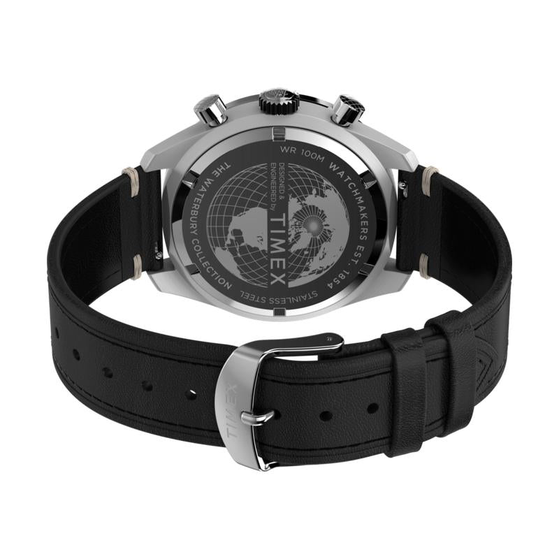 Timex Waterbury Traditional Chronograph Leather Strap Watch